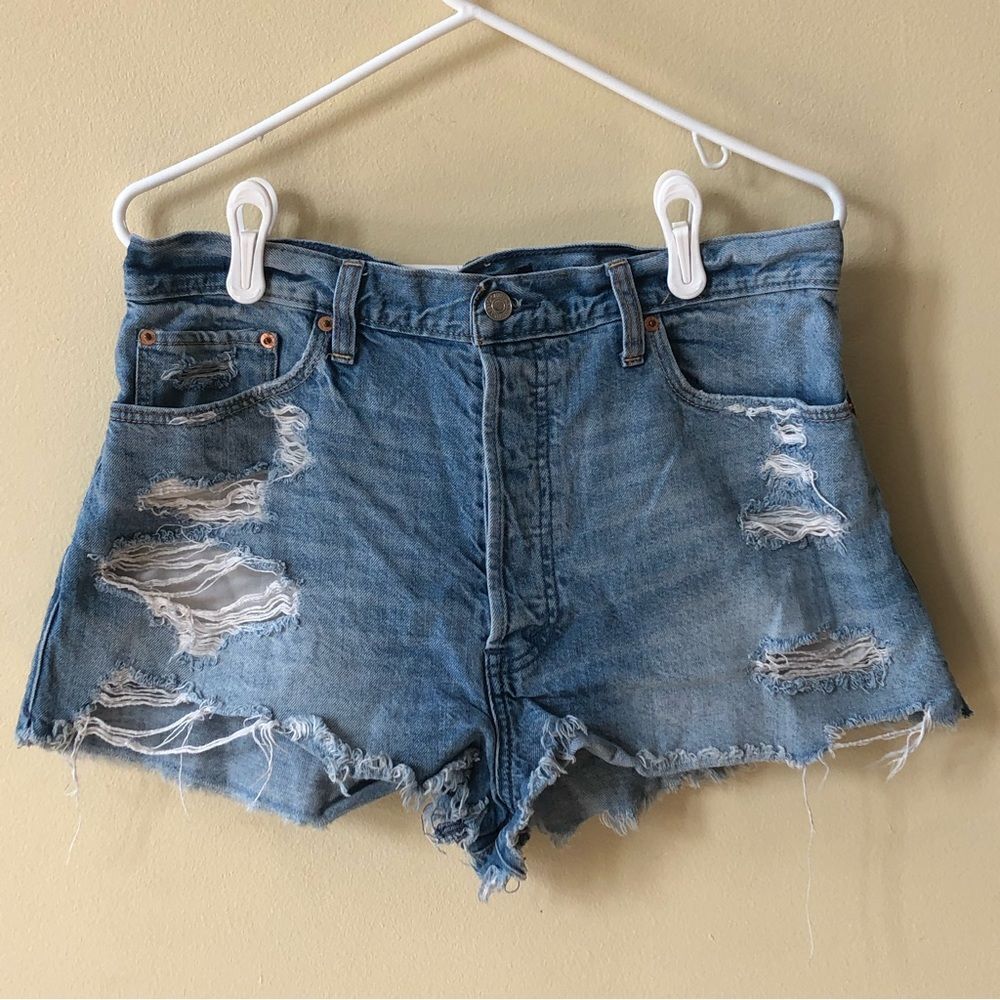 Abercrombie and Fitch High Rise Jean Shorts